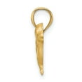 thumbnail image 2 of 14KYellow Gold Solid Diamond Cut Brushed Finish Dachshund Dog Charm Pendant, 2 of 4