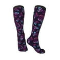 thumbnail image 4 of Balery Purple Butterfly Fun Novelty Socks Men'S Women'S Crew Socks Funny Crazy Novelty Socks Quirky And Cool Socks, 4 of 9