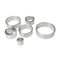 thumbnail image 5 of Juego de cortadores de galletas redondas, 11 cortadores de donas de repostería circulares, cortadores de galletas redondos, moldes de anillo de metal para hornear circulares, 5 of 5