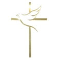 thumbnail image 1 of 10 piezas de acr&iacute;lico para tartas religiosas, paloma y cruz, parte superior de esp&iacute;ritu santo, decoraci&oacute;n de confirmaci&oacute;n (espejo dorado), 1 of 9