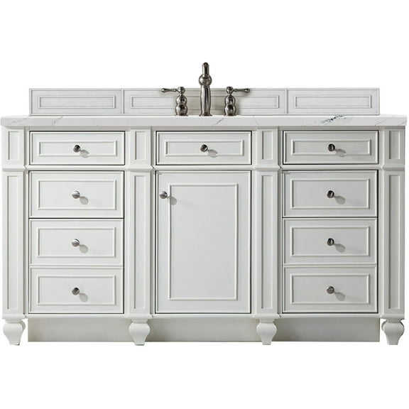 James Martin Vanities 157-V60s-3Enc Bristol 60" Free Standing Single Basin Vanity Set -