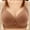 Brown, variant on Fatuov Bras for Women Wireless Plus Size Bralette for School Push-Up Bras Support Underwear Size 52B, Green