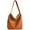 Brown, variant on CoCopeaunts Women Corduroy Tote Bag Big Capacity Satchel Shoulder Bag Travel Bag Crossbody Bag Stylish Tote Handbag Casual Hobo Bag 2022