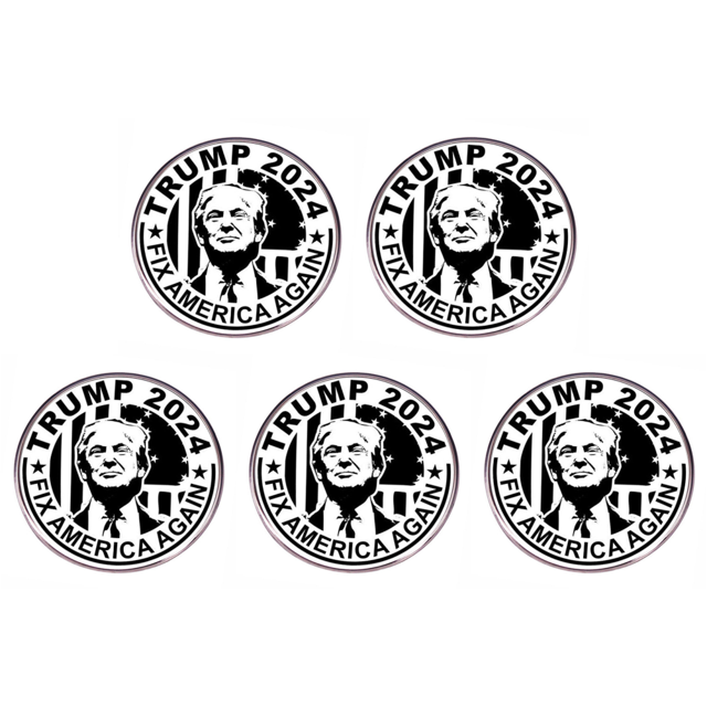 Broche Trump 2024 Creative President Lapel Pin para Hombres Y Mujeres Fanáticos (tipo Letra)