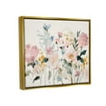 thumbnail image 4 of Stupell Industries Pastel Spring Flowers Botanical & Floral Painting Gold Floater Framed Canvas Art Print Wall Art, 21 x 17, 4 of 10