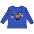 thumbnail image 3 of Inktastic Cute Snowman Girl Face Girls Long Sleeve Toddler T-Shirt, 3 of 5