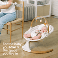 thumbnail image 4 of Jool Baby Nova Nature Swing for Newborns with Wood Accents - Bluetooth & Remote Control (Updated Model, Oatmeal), 4 of 9