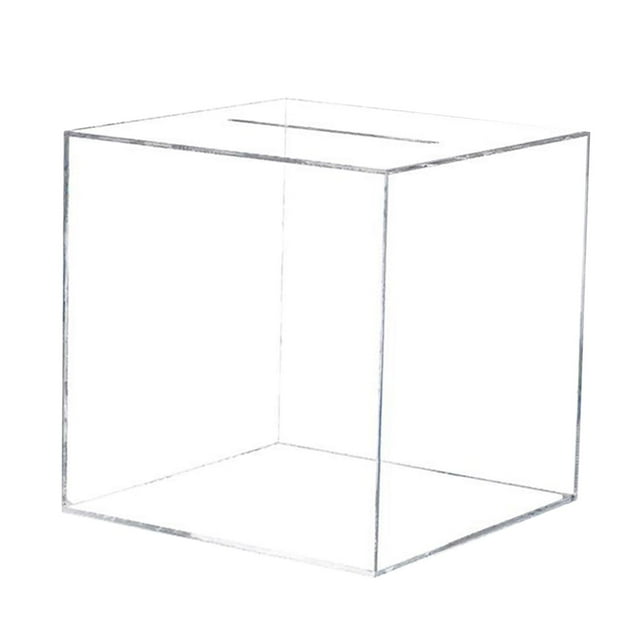 Alcancía acrílica, romper para abrir, solo guardar, no se puede sacar, caja de ahorro de dinero visible transparente decoración de nombre DIY perfke Hucha