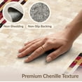 thumbnail image 6 of ODIKA Bathroom Interlocking Way Mosaic Bordered Geometric Stairs Hallway for Entryway, Kitchen, Laundry Room, Stain Resistant Thin Throw, 6 of 7