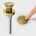 thumbnail image 2 of VIGO Vessel Bathroom Sink Pop-Up Drain and Mounting Ring in Matte Gold, 2 of 14