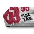 thumbnail image 3 of 70th Birthday Soft Flannel Fleece Throw Blanket, Funny Slogan Like 69 Plus Tax Words Birthday Old People Party, Cozy Plush for Indoor and Outdoor Use, 70" x 90", Dark Coral White, by Ambesonne, 3 of 6