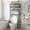 Black, variant on 4-Tier Over The Toilet Storage with Paper Holder and 4 Hooks - Metal Over Toilet Bathroom Organizer Shelf, Freestanding Bathroom Cabinet for Laundry/Living Room (69.3" H, Black Brown)