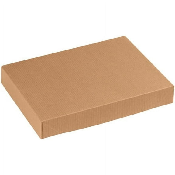 11 1/2" x 8 1/2" x 1 5/8" Kraft Apparel Boxes - 100 Per Case