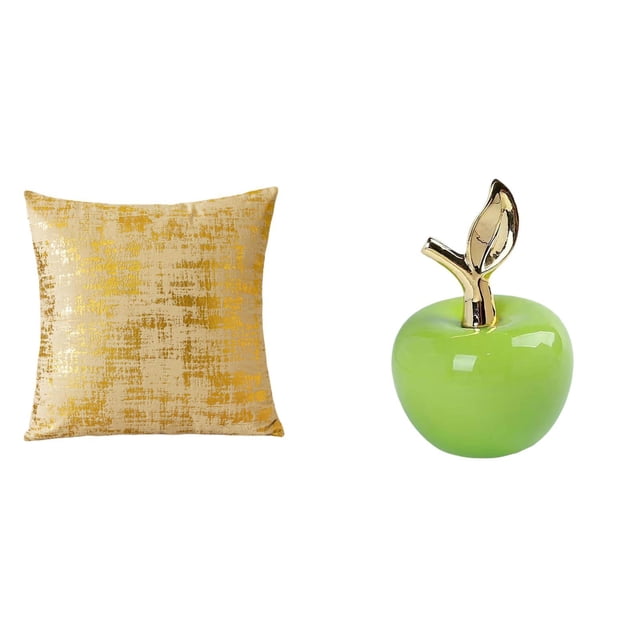 Funda de almohada,Fundas de cojín para sofá cama,funda de almohada cuadrada,Estatua,Escultura de fruta artificial,estatua y artesanía,Colección de figuras de cerámica para decoración del