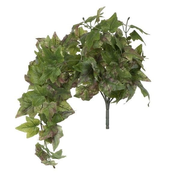 Vickerman 25" Artificial Green Hanging Ivy Bush.