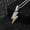 Two-color, variant on Hip-hop lightning bolt pendant, 18K gold-plated cubic zirconia necklace with diamonds and micro-paved imitation diamonds, suitable for both men and women.