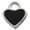 Black, variant on Silver-tone Mini 2-D Red Heart - Gold Tone Jeremiah 31:3 Everlasting Love Engraved Cross Charm Bracelet, 6.5+1.5" Extender