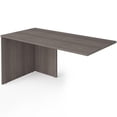thumbnail image 1 of Bestar i3 Plus 59" Wooden Desk Return Table in Bark Gray, 1 of 2