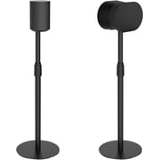 PEGZONE Height Adjustable Speaker Stands for Sonos Era 100 & Era 300, 26.9"-42.6" Floor Speaker Stands with Cable Management, Metal Base, Black, 2 Pack