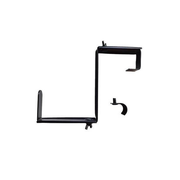 Soporte para plantas LIVING ACCENTS de acero negro ajustable, paquete de 1