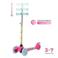 thumbnail image 4 of Barbie Trottinette Auto-Équilibrée avec Roues Lumineuses, Plateau Extra Grand, Plateforme à 3 Roues, Frein Activé au Pied, Limite de 75 Lb, Enfants et Tout-Petits Filles Ou B, 4 of 11