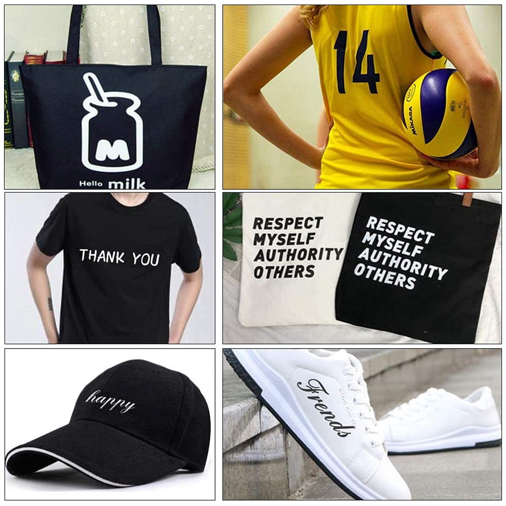 1 Roll Heat Transfer Vinyl Sheets Iron On Vinyl for T-Shirt Clothes Fabric Decoration White 30cm about 5m/roll