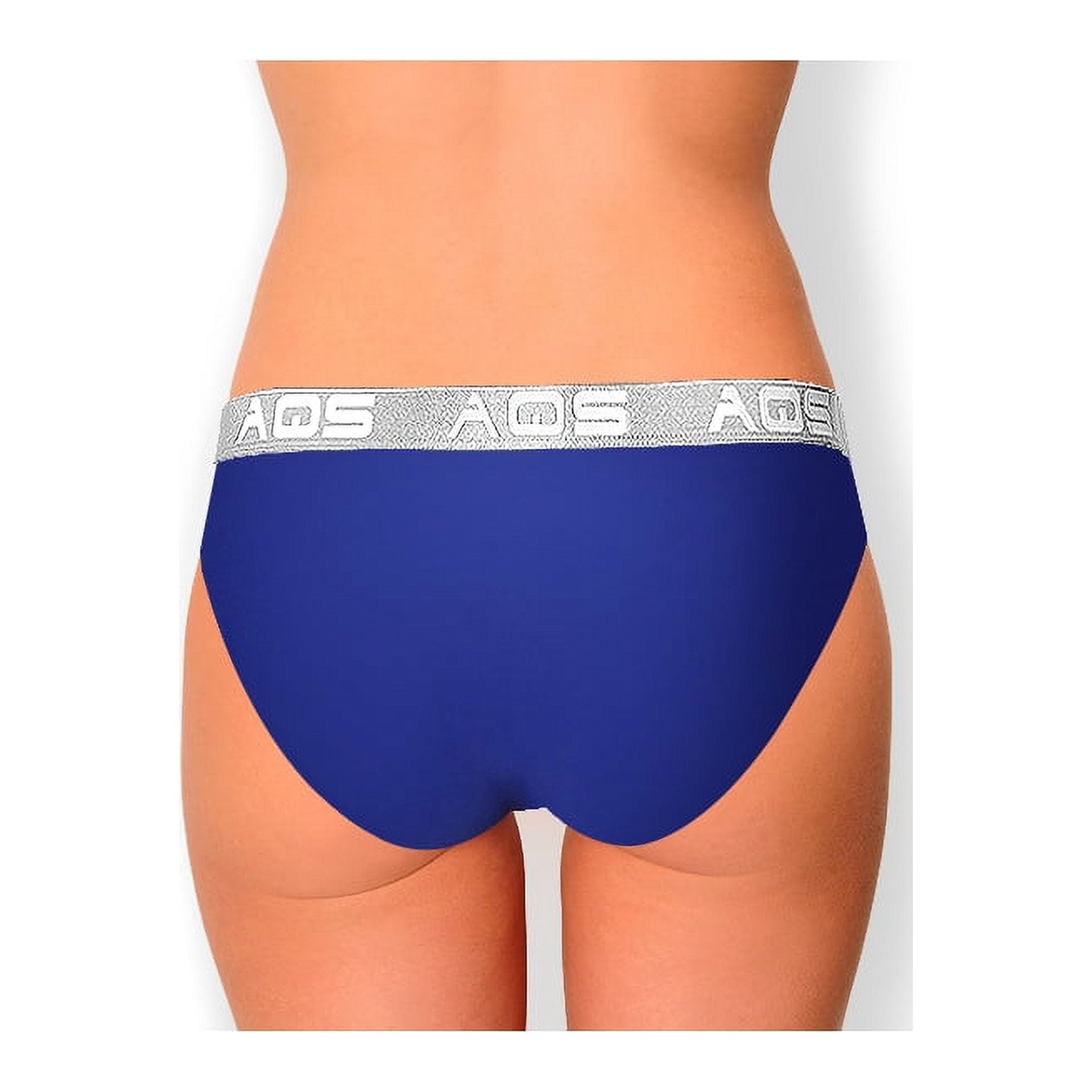 AQS Ladies Dark Blue Cotton Bikini Underwear - 3 Pack 