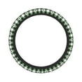 thumbnail image 2 of Bingfone Green White Christmas Tree Lumberjack Plaid Steering Wheel Cover - Universal 15 Inches Car Steering Wheel Covers Grip Auto Internal Accessories, 2 of 7