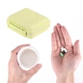 thumbnail image 4 of Unique Bargains 1 Pc 6 Grids Independent Double Layer Pill Case Detachable for Travel Green, 4 of 6