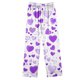 thumbnail image 3 of Puntoco Conjunto de pijama de manga larga con cuello vuelto y pantalones largos estampados a la moda para mujer, 3 of 4