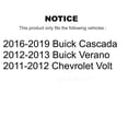 thumbnail image 2 of Kugel Front Rear Wheel Bearing & Hub Assembly Kit for Car Buick Verano Chevrolet Volt Cascada - Left Right Side (Driver Passenger) K70-101932, 2 of 11