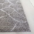thumbnail image 3 of SAFAVIEH Tahoe Bertrand Abstract Shag Area Rug, Grey/Ivory, 8' x 10', 3 of 8