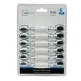 thumbnail image 7 of Mainstays 3" (76mm) Center-to-Center Classic Cabinet Pull, Chrome and White, 6 Pack, 7 of 7