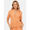 thumbnail image 3 of Tbfashion Women's Short Sleeve Lapel Button Front Top Shorts 2 Piece Outfit Set, 3 of 3