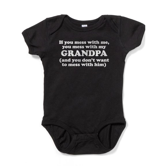 CafePress - You Mess With My Grandpa - Cute Infant Bodysuit Baby Romper