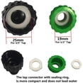 thumbnail image 7 of Garden Watering Hose ABS Quick Connector 1/2” End Double Male Hose Coupling Joint Adapter Extender Set For Hose Pipe Tube, 7 of 7