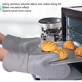 thumbnail image 4 of Oven Mitts Gloves Set, Baking Gloves Set Heat  Soft Lining Slip Proof  for Microwave, 4 of 8