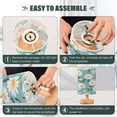 thumbnail image 4 of Small Table Lamp LED Bedside Nightstand Lamps with Fabric Shade Decor Desk Lamp for Living Room Bedroom Office Cute Adorable Daisies and Leaves, 4 of 7