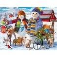 thumbnail image 3 of MasterPieces 300 Piece EZ Grip Christmas Jigsaw Puzzle - Snow Family, 3 of 6
