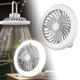 thumbnail image 1 of Outdor 10 Inch Ceiling Fan Light Compact Flush Mount Fan Rechargeable Ceiling Fan With Three Installation Options—ideal As A Summer For Home Use And Suitable For Garages, 1 of 6