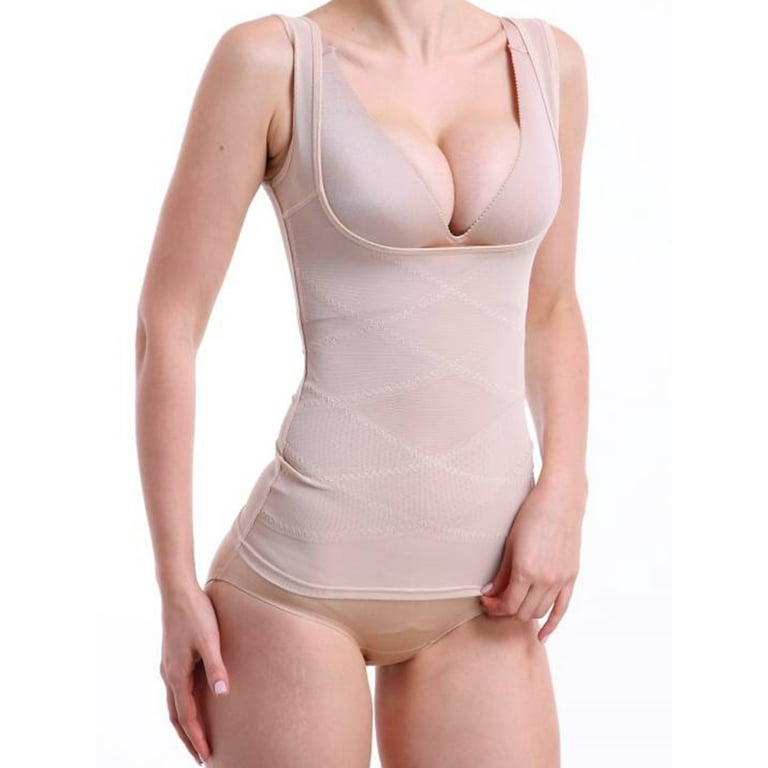 Women's Firm Control Shapewear Torsette WYOB Shaping Cami Waist Cincher  Tummy Slimmer Body Shaper Bodysuit 