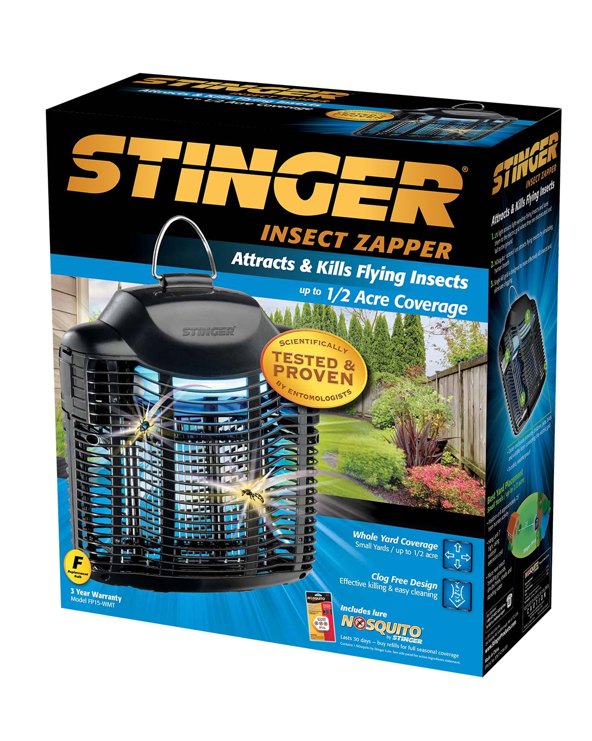 Stinger 15 Watt Flat Panel Zapper, FP15-CR