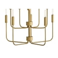 thumbnail image 4 of 83636LCB Lark Austen - 50W 10 LED Medium Chandelier-24 Inches Tall and 30 Inches Wide-Lacquered Brass Finish, 4 of 12