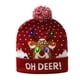 thumbnail image 3 of LED Christmas Knitted Hat Light Up Xmas Beanie Cap Unisex Winter Beanie Sweater Hat with Colorful LEDs for Christmas New Year, 3 of 5
