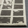 thumbnail image 3 of SAFAVIEH Bella Kalina Checkered Abstract Wool Area Rug, Dark Grey/Ivory, 6' x 9', 3 of 8
