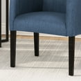 thumbnail image 5 of Noble House Pale Contemporary Fabric Dining Chairs, Set of 2, Navy Blue, 5 of 7