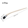thumbnail image 2 of Unique Bargains 16' Length 1.5' Width Bristle with Long Wood Handle Black Bent Radiator Paint Brush 4Pack, 2 of 5