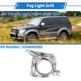 thumbnail image 2 of Parrilla de Luz de Niebla Frontal Izquierda No.5204060080 Inserciones de Cubierta de Luz de Niebla Inferior Frontal para Toyota Land Cruiser 2012-2015 Tono Plateado ABS 1 Pc, 2 of 6