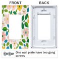 thumbnail image 3 of Yayeee Rocker Switch Wall Plate 3-Gang 6.5"x4.6" Home Decorative Outlet Cover, Retro Orange Floral, 3 of 6