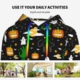 thumbnail image 4 of Wukai Halloween Print Womens Hoodies Fleece Sweatshirts Long Sleeve Sweaters Pullover Fall Outfits Winter Clothes-Large, 4 of 7